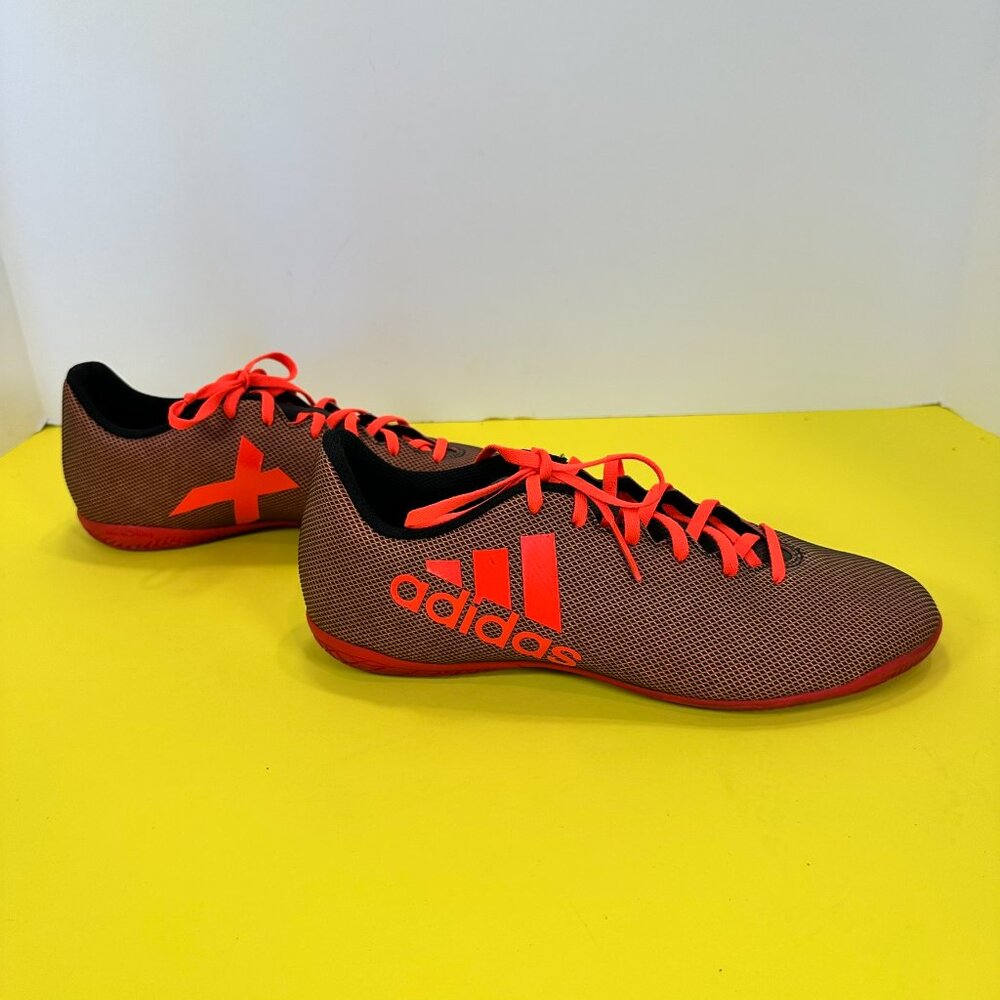 Men's Adidas Neon X Red and Orange accents Running shoe US size 7.5